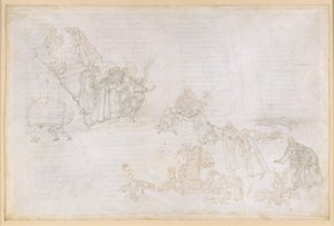 La Divina Commedia, Purgatorio XII. Purgatoriets första ring: Bilder av straffet för högmod; Ängeln framför trappan till den andra ringen av Sandro Botticelli