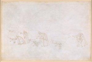 La Divina Commedia, Purgatorio XI. Purgatoriets första ring: botgöring för berömmelsetörstande riddare och konstnärer av Sandro Botticelli