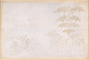 La Divina Commedia, Purgatorio XXIII. Purgatoriets sjätte ring: De frossarnas botgöring; mötet med Forese Donati av Sandro Botticelli