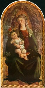Madonna in Glory with Seraphim, c1469-1470, 1937. av Sandro Botticelli