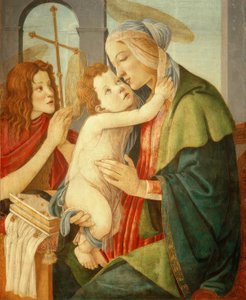 Madonna med barnet och Johannesknaben av Sandro Botticelli