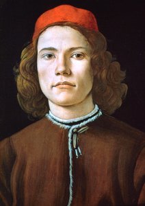 Porträtt av en ung man, c1480-1485 av Sandro Botticelli