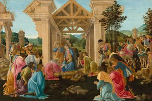 Tillbedjan av Magi, ca. 14781482. av Sandro Botticelli
