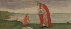 The Vision of St. Augustine från St. Barnabas altartavla, ca 1488 (tempera på panel) av Sandro Botticelli