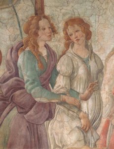 Venus and the Graces erbjuder gåvor till en flicka, 1480–83, av Sandro Botticelli