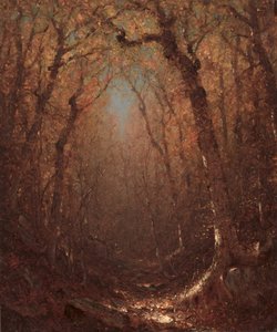 Höst, en skogsstig av Sanford Robinson Gifford