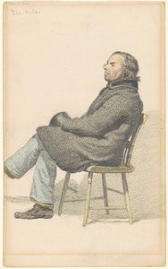 Man som sitter i Hitchcock-stolen av Sanford Robinson Gifford
