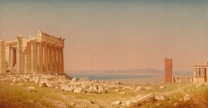 Ruinerna av Parthenon, 1880. av Sanford Robinson Gifford