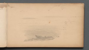 Skissbok, sidan 04: Sea Scape with Color Notations, 1859. av Sanford Robinson Gifford