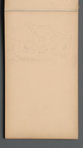 Skissbok, sida 08: Carter Mountian, 1859. av Sanford Robinson Gifford
