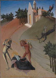 Saint Anthony Abbot plågas av demoner