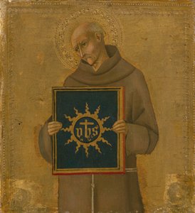 Saint Bernardino, 1450-60. av Sano di Pietro