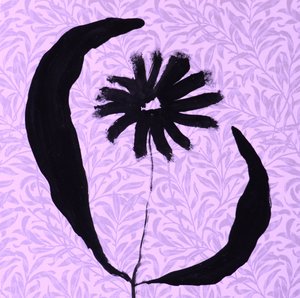 Abstrakt svart blomning av Santhosh ch