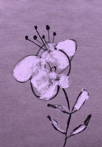 Abstrakt lila blomning av Santhosh ch