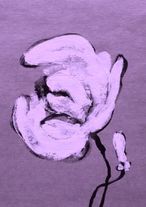 Abstrakt lila blomning av Santhosh ch