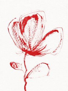 Abstrakt röd blomning av Santhosh ch