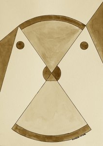 Brun geometrisk balans av Santhosh ch