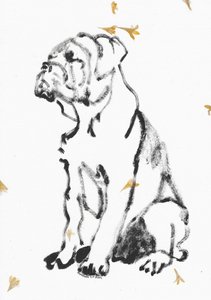 Skiss av bulldoggvalp av Santhosh ch
