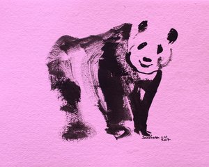 Söt rosa panda av Santhosh ch