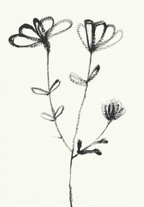 Minimalistisk blomsterskiss av Santhosh ch