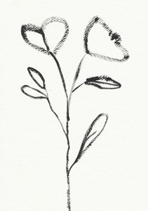 Minimalistisk blomsterskiss av Santhosh ch