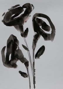 Minimalistiska bläckblommor av Santhosh ch