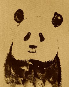 Minimalistisk pandabjörn av Santhosh ch