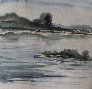 Landskap vid Misty River
