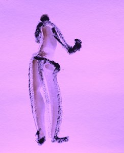 Lila gestfigur av Santhosh ch