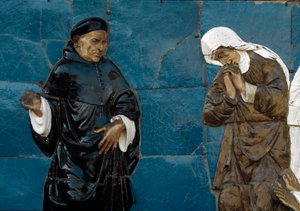 De sju barmhärtighetsverken, begrav de döda av Santi Buglioni