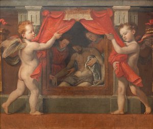 Pietà med två keruber, ca 1576.