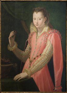 Porträtt av en ung kvinna som Portia Catonis