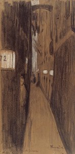 Gränd i Genua av Santiago Rusiñol