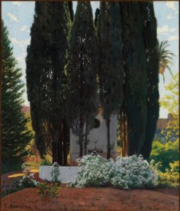 Cypressernas fontän av Santiago Rusiñol