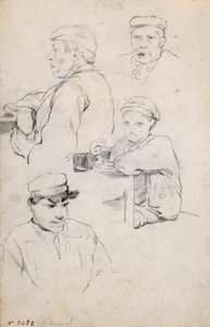 Siffror Studie av Santiago Rusiñol