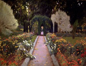 Gardens of Aranjuez (The Arbour) av Santiago Rusiñol