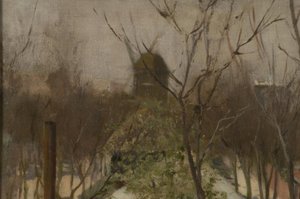 Park von Moulin de la Galette av Santiago Rusiñol