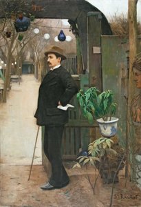 Porträtt av Miquel Utrillo av Santiago Rusiñol