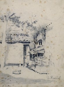Rustik innergård av Santiago Rusiñol
