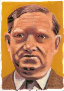 Evelyn Waugh, 2008 (olja på papper)