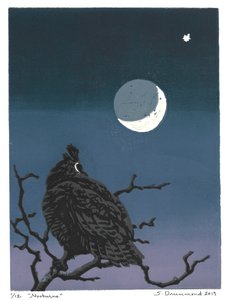 Nocturne, 2019 (Linoleumsnitt)