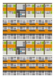 Parleys Estate, 2016 (grafiskt giclee-tryck) av Sarah Evans
