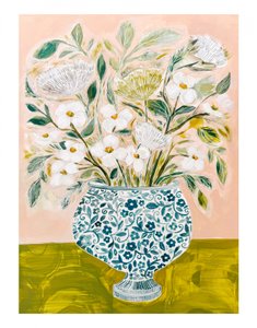 11x14 rodnande blommor av Sarah Fitzgerald