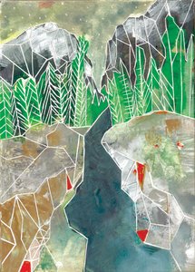 Geometrisk bergsflod av Sarah Fitzgerald