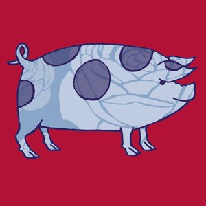 Piddle Valley Pig, 2005 (digitalt) av Sarah Hough