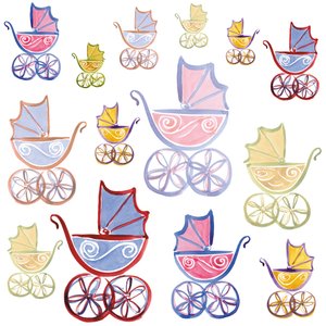 Strosa i parken, 2005 (digitalt) av Sarah Hough