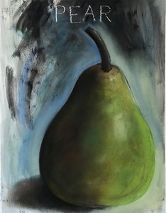 "Päron" (pastellfärg) av Sarah Thompson Engels