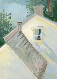 Golden Light, ca 2020 (olja på duk) av Sarah Tudor