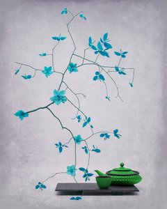 Te-set ”Serene Botanical” av Saskia Dingemans