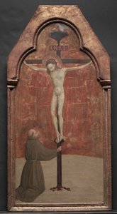 St. Franciskus knäböjer inför Kristus på korset, 1437-1444.